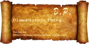 Diamantstein Petra névjegykártya
